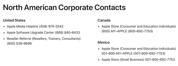 contact apple support