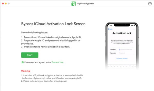 launch the activation unlock software