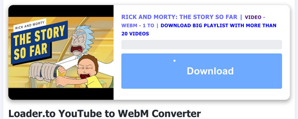 loader yt to webm converter