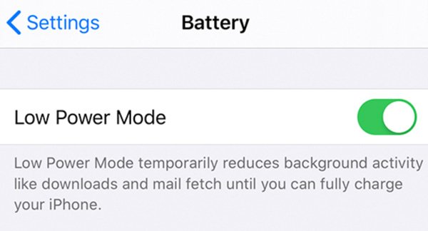 low power mode