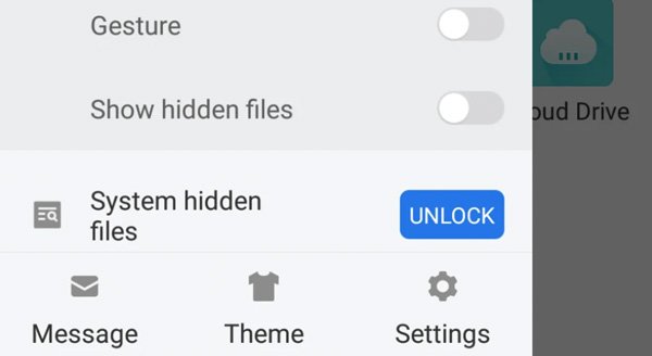 show hidden files with file manager