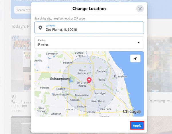 change facebook marketplace location on desktop