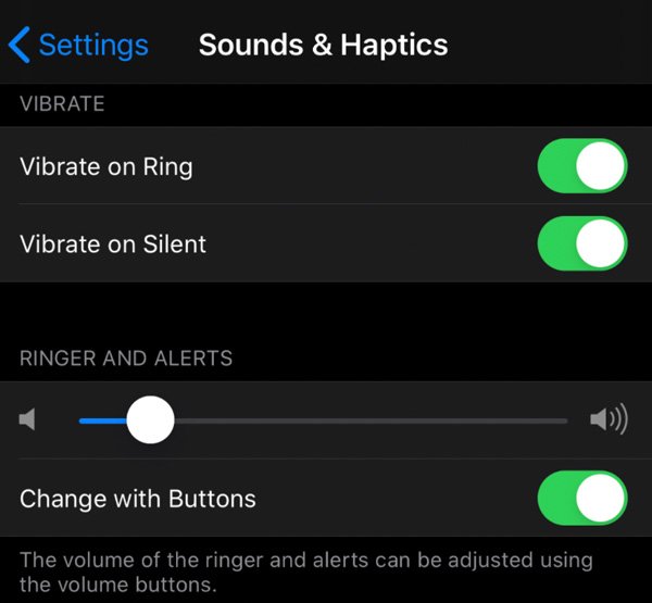 turn on sound settings