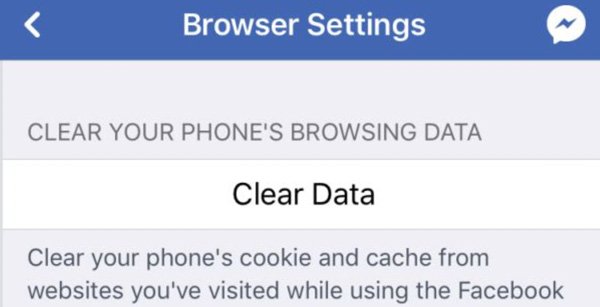 clear facebook cache 