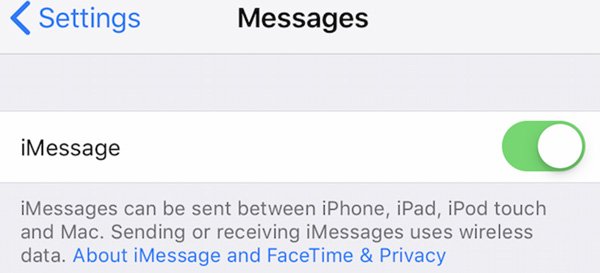 turn off imessage backup