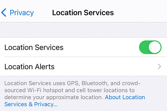 turn off location services on iphone