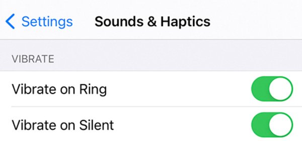 vibrate on silent ring