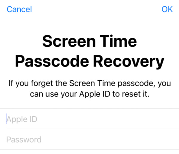 screen time passcode recovery